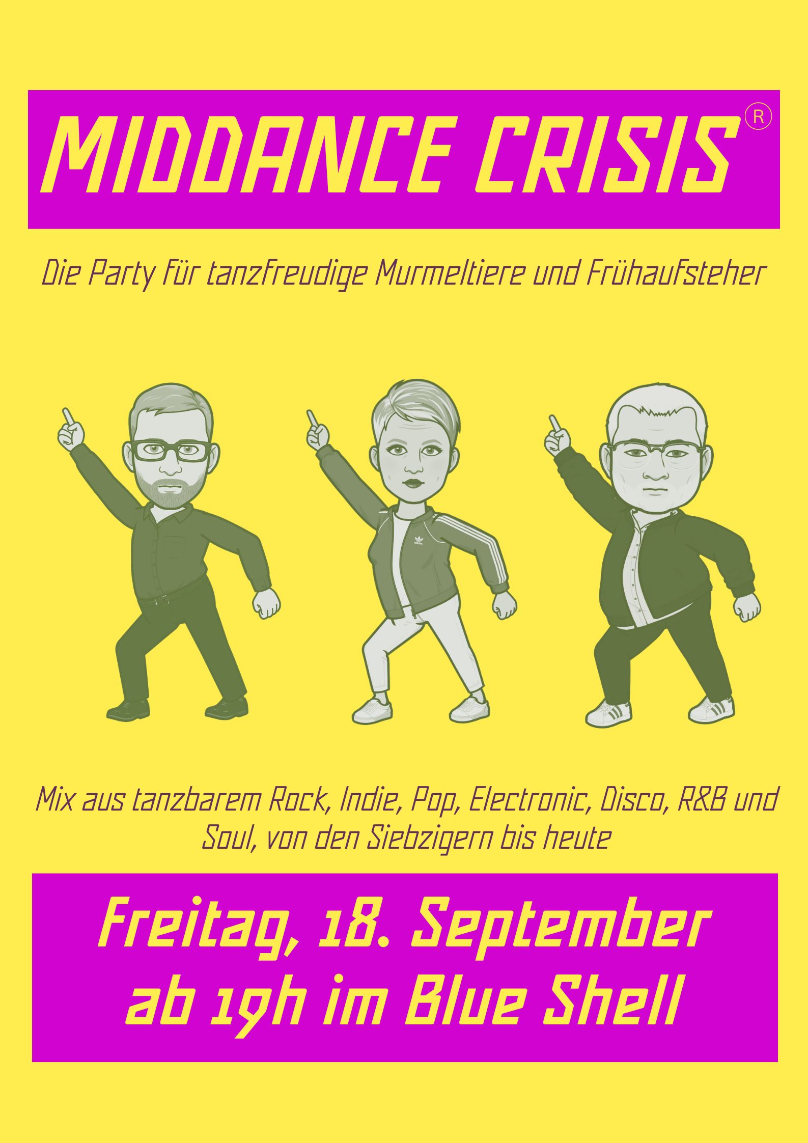 Plakat der nächsten Veranstaltung